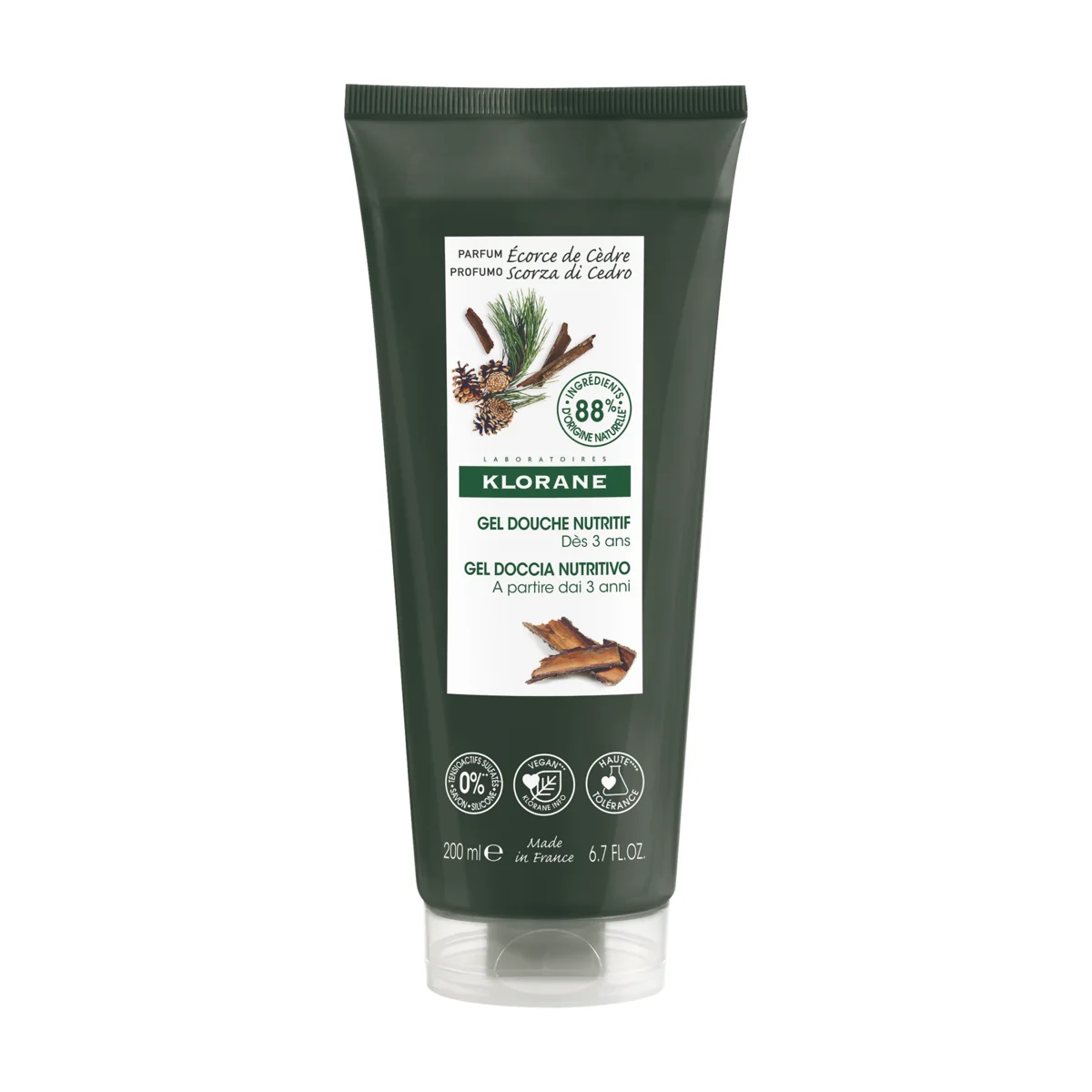 Klorane Gel douche Écorce de Cèdre