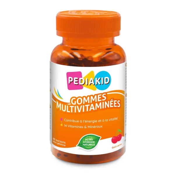 Pediakid Gommes Multivitaminées - 60 oursons