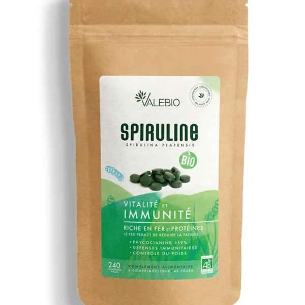 Valebio Spiruline Bio - 240 comprimés