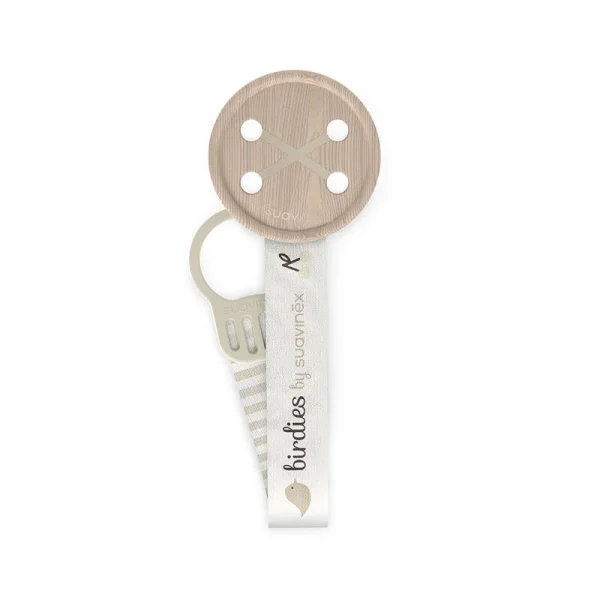 Attache Sucette Ruban - Beige