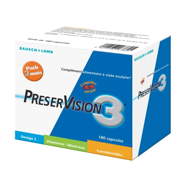 Bausch + Lomb PreserVision 3 - 180 capsules
