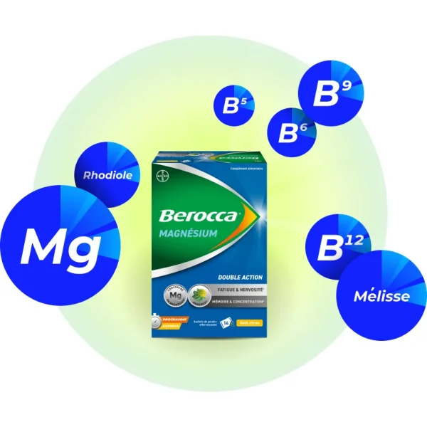 Berocca Magnésium Double Action