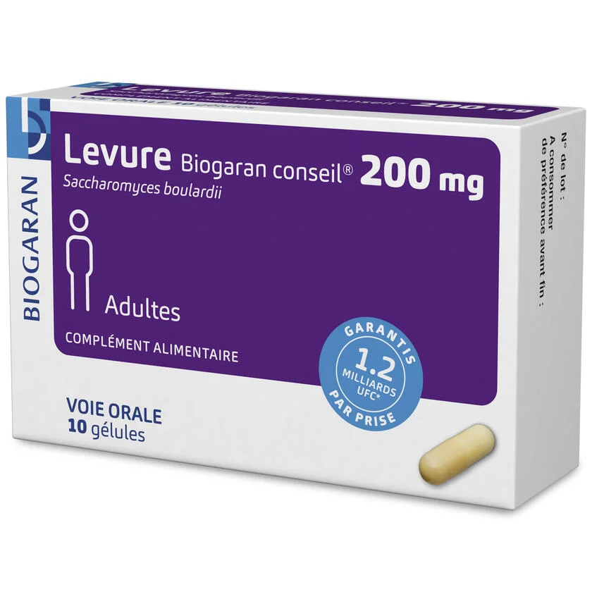 Biogaran Conseil Levure 200 mg - Image 1 Biogaran Conseil Levure 200 mg - 10 gélules
