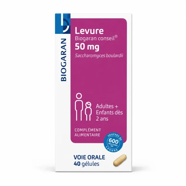 Biogaran Conseil Levure 50 mg - 40 gélules