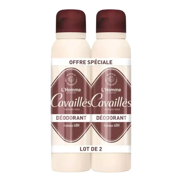 Cavaillès Homme Déodorant Fraîcheur - 2 x 150ml