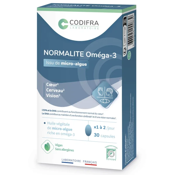 Codifra Normalite Oméga-3 - 30 capsules