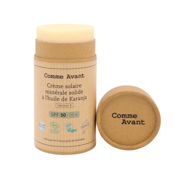 Crème Solaire Minérale Solide SPF50 - Brut sans parfum