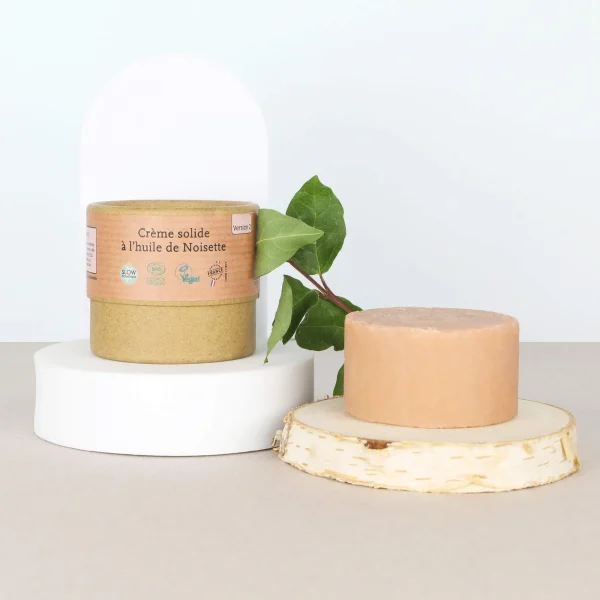 Crème solide à l'huile de noisette