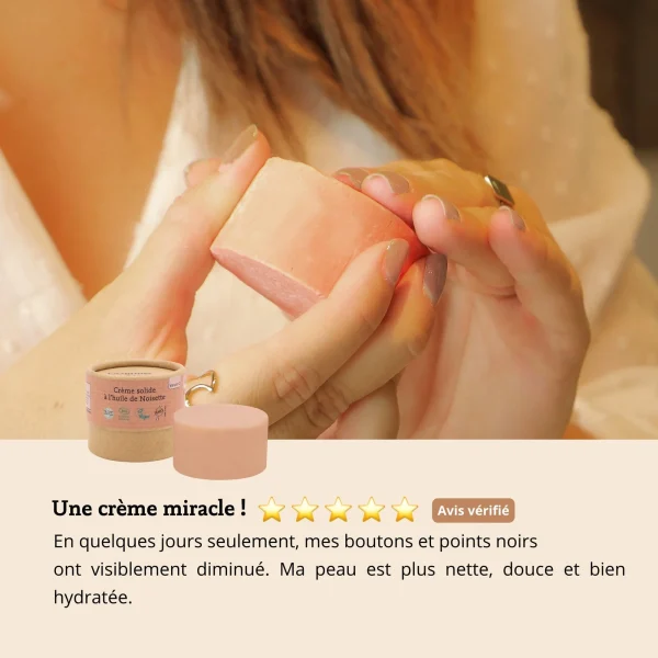 Crème solide à l'huile de noisette