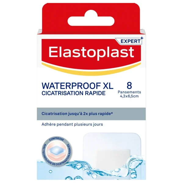 Elastoplast Pansements Waterproof XL - 8 unités