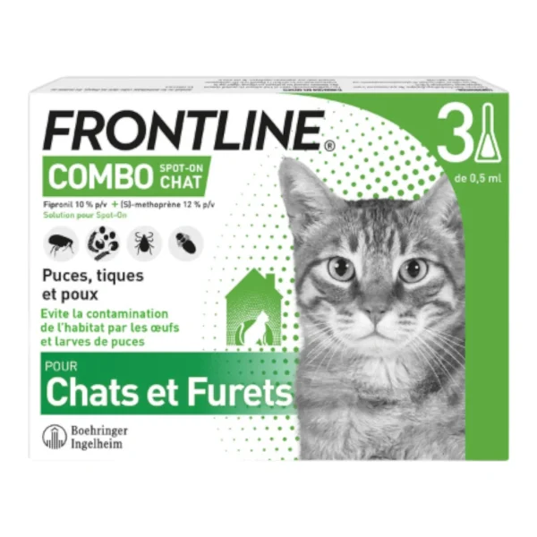 Frontline Combo Spot On Chat - 3 pipettes