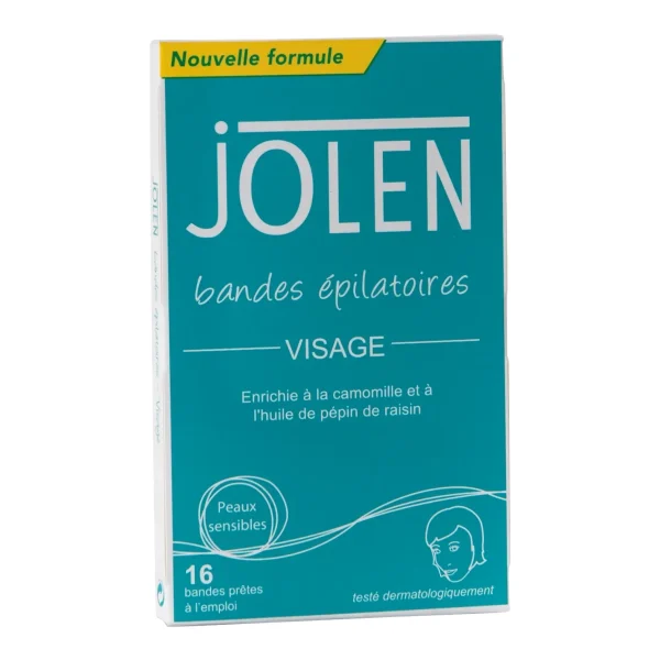 Jolen Bandes de cire Visage - 16 unités