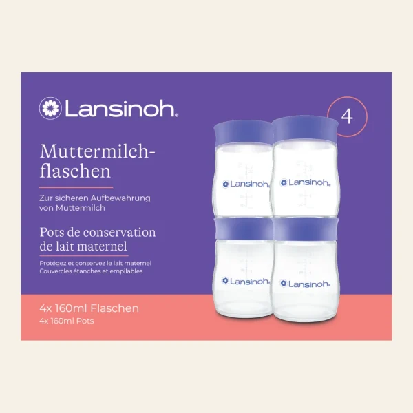 Lansinoh Pots de conservation - 4X160mL