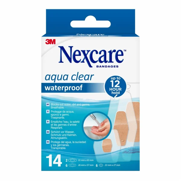 Nexcare Aqua Clear Pansements - 14 unités