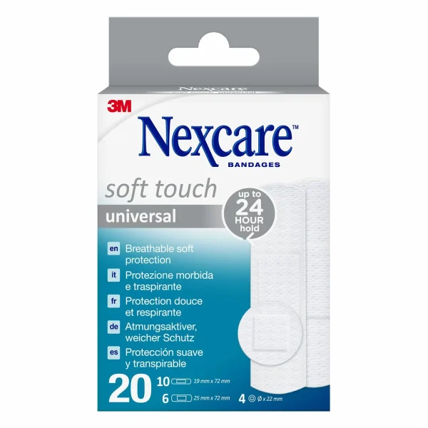 Nexcare Soft Pansements doux - 20 pansements