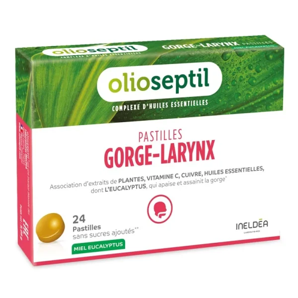 Olioseptil Pastilles Gorge-Larynx - Miel-Plantes