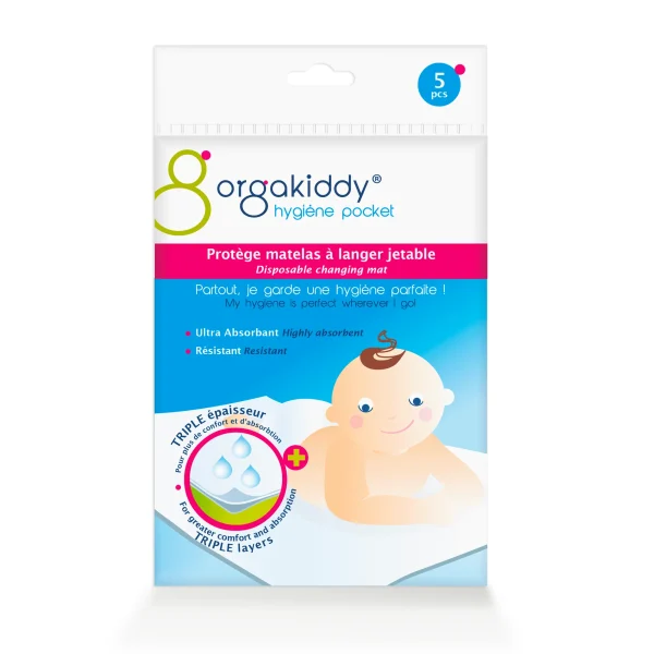Orgakiddy Protège matelas à langer - 46x68cmx5