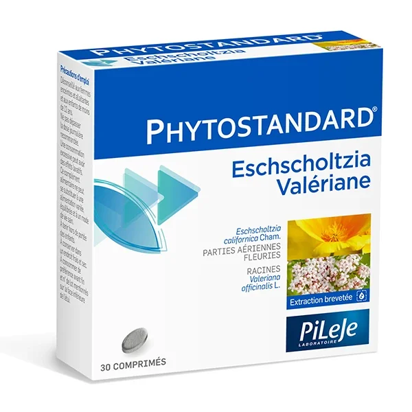 PiLeJe Phytostandard Eschscholtzia Valériane - 30 comprimés