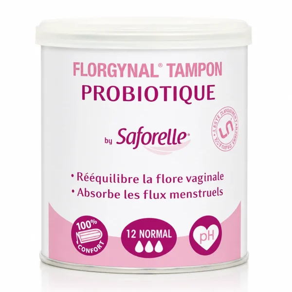 Saforelle Florgynal Tampon Probiotique - 12 tampons