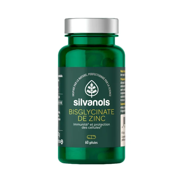Silvanols Bisglycinate de Zinc - 60 gélules