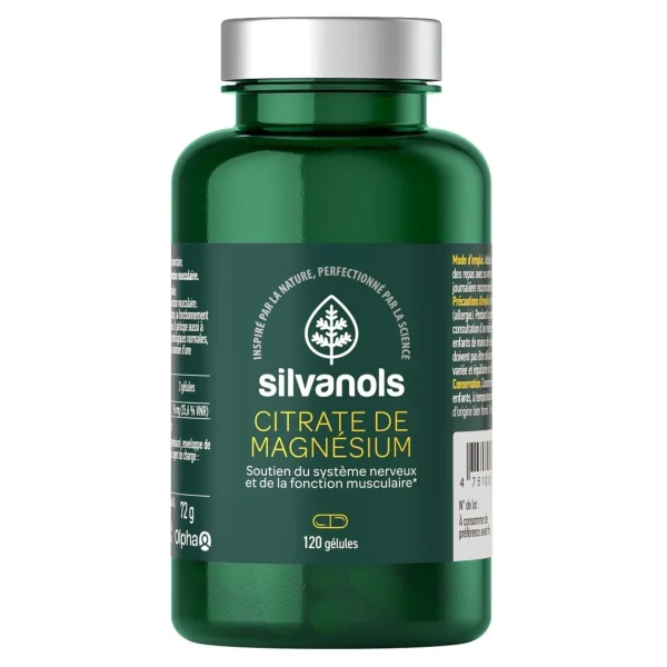 Silvanols Citrate de Magnésium - 120 gélules