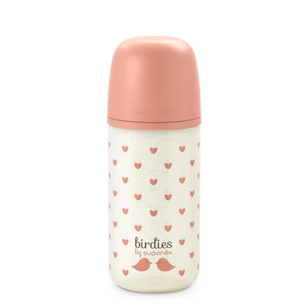 Suavinex Birdies Biberon Verre - Rose