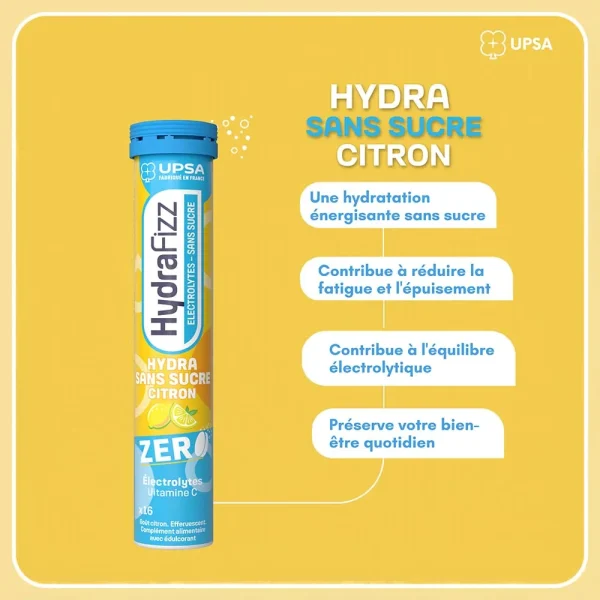UPSA Hydrafizz Hydra Sans Sucre