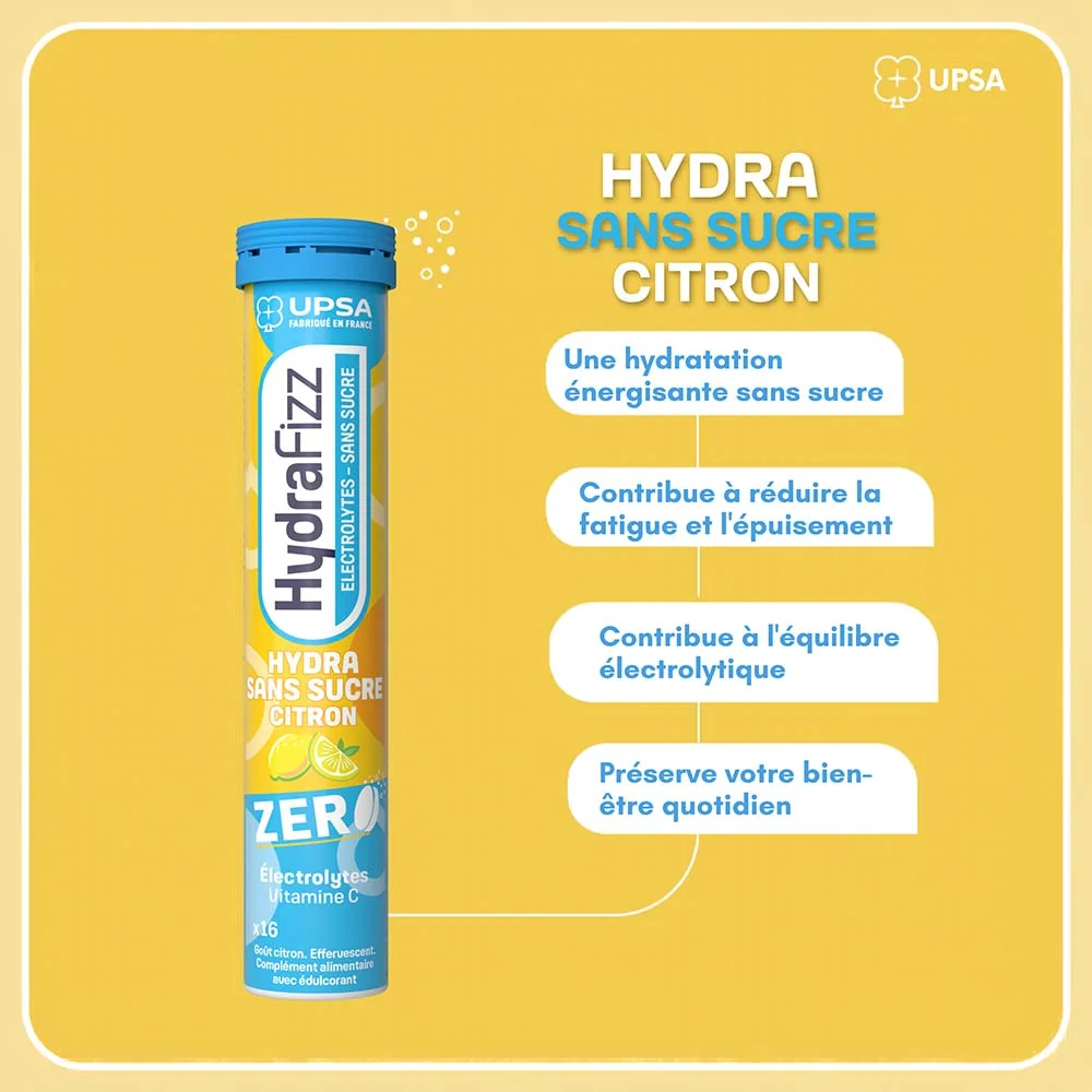 UPSA Hydrafizz Hydra Sans Sucre