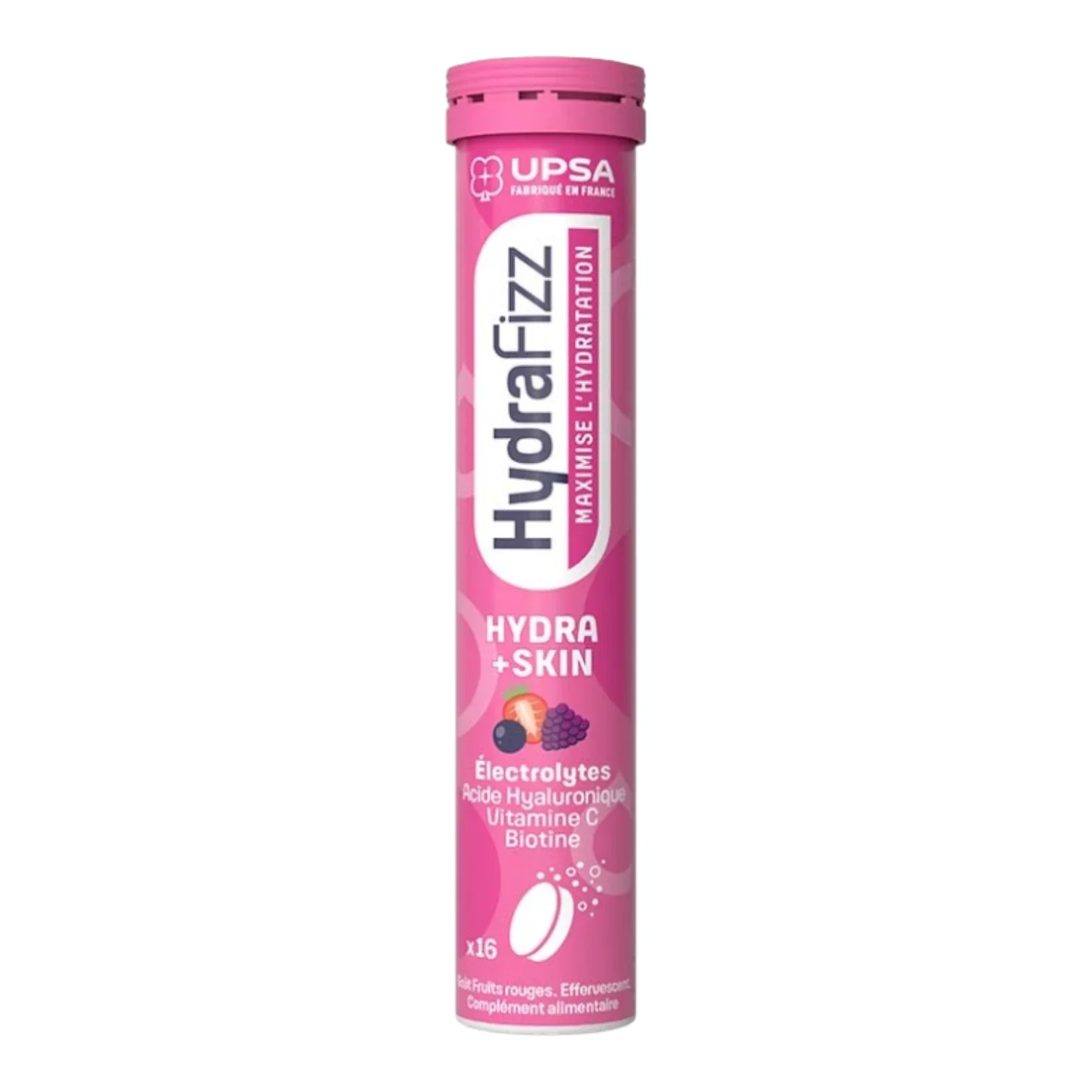 UPSA Hydrafizz Hydra+Skin - Fruits Rouges