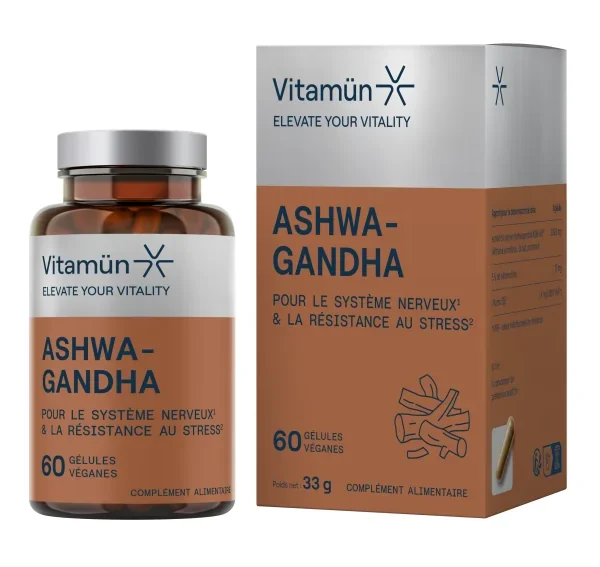 Vitamün Ashwagandha KSM-66 - 60 gélules