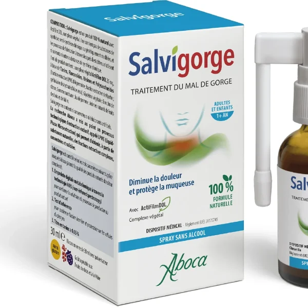 Aboca Salvigorge Spray sans alcool - 30ml