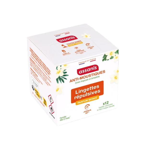 Assanis Lingettes Répulsives Anti-Moustiques