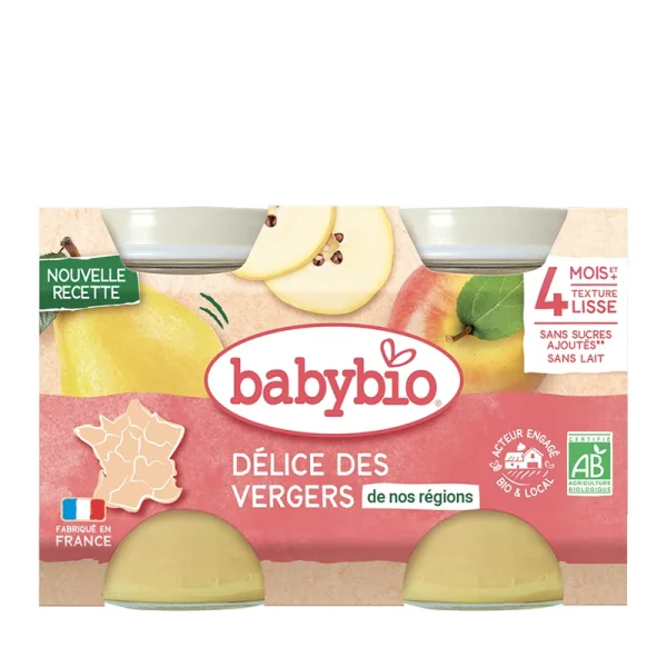 Babybio Délice des Vergers - 2x130g