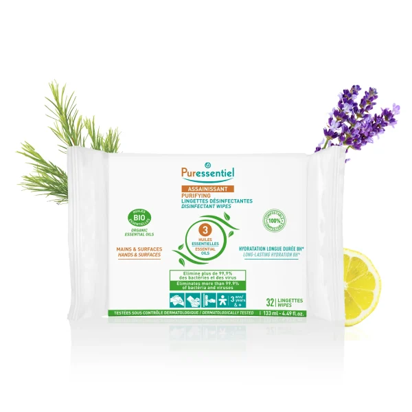 Puressentiel Assainissant Lingettes - 32 lingettes