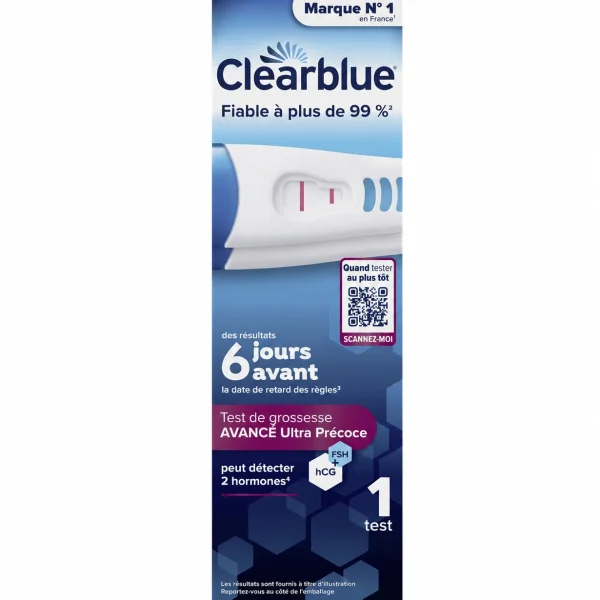 Clearblue Ultra précoce AVANCÉ - 1 test