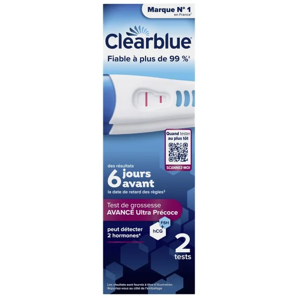 Clearblue Ultra précoce AVANCÉ - 2 tests