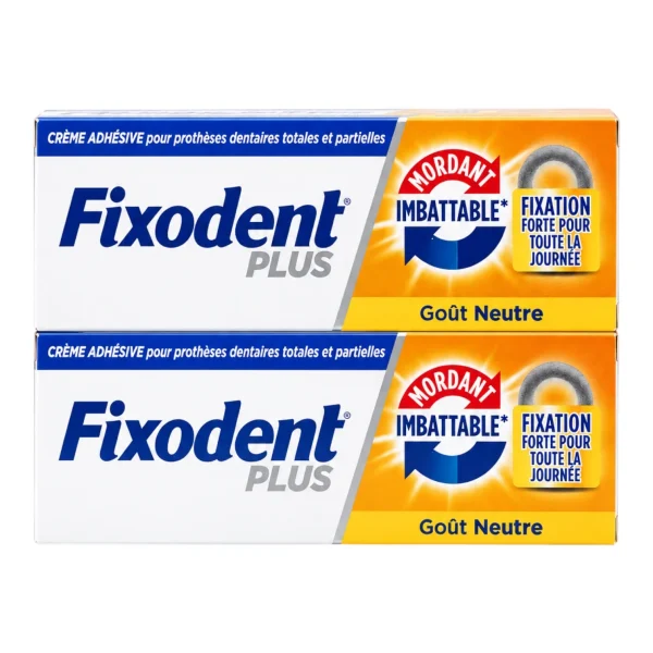 Fixodent Plus Crème adhésive - 2x35g