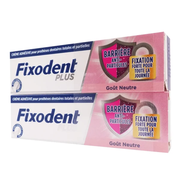 Fixodent Plus Goût Neutre - 2x35g