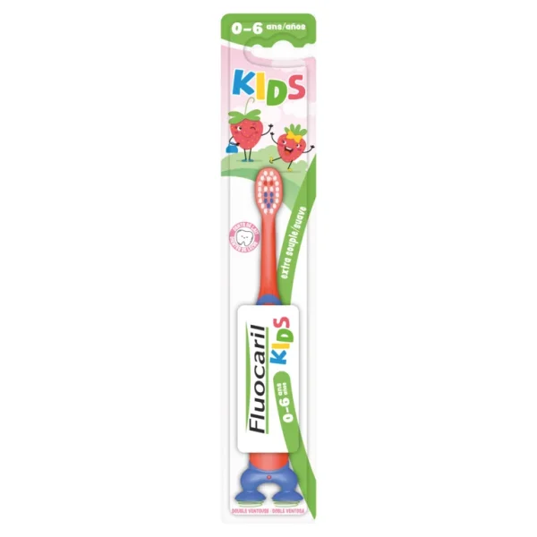 Fluocaril Kids Brosse à dents - Vert et bleu
