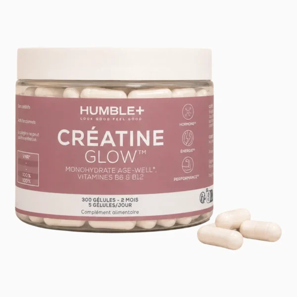Humble+ Créatine Glow Gélules - 300 gélules