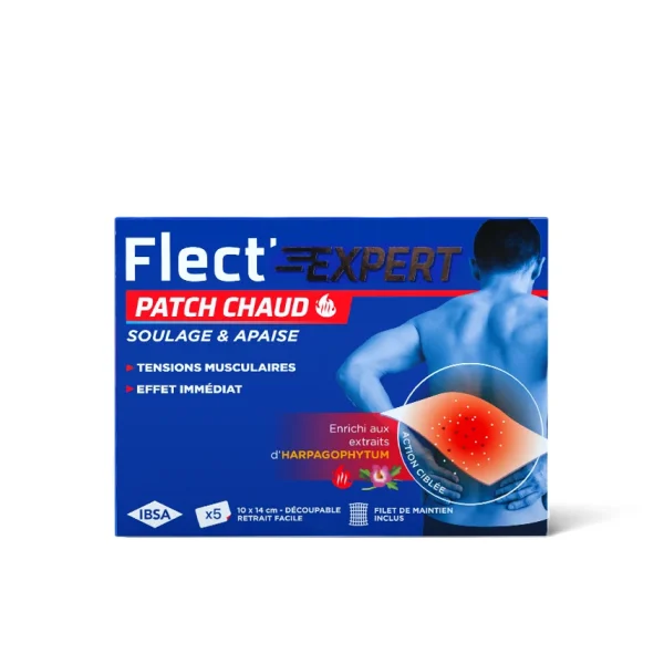 IBSA Flect'Expert Patch Chaud - Boîte de 5 patchs