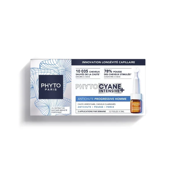 Phyto Phytocyane Intensive+ Homme - 12 fioles x 5ml