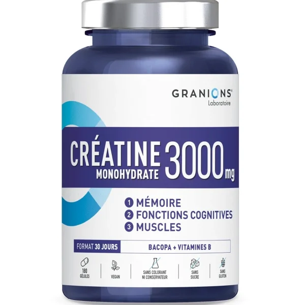Granions Créatine Monohydrate - 180 gélules