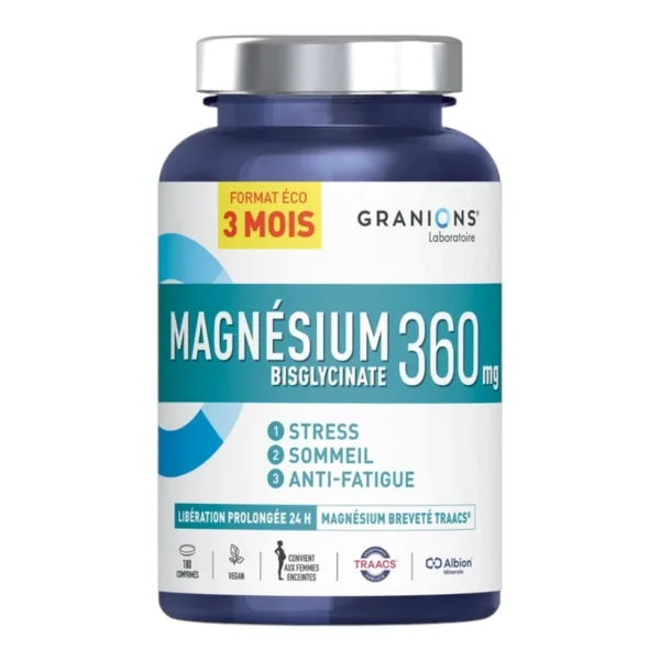 Granions Magnésium Bisglycinate 360 mg - 180 comprimés