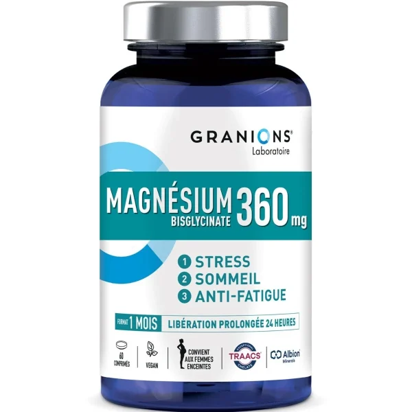 Granions Magnésium Bisglycinate - 60 comprimés