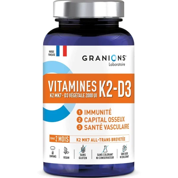 Granions Vitamines K2-D3 - 60 Comprimés
