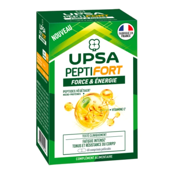 UPSA Pepti'Fort Force & Énergie - 60 comprimés